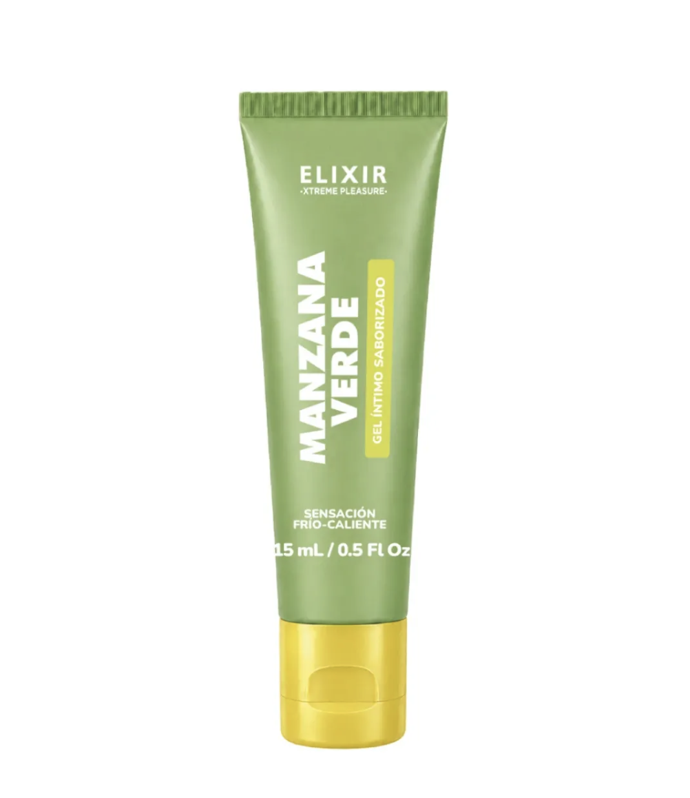 Gel Íntimo Saborizado Manzana Verde Elixir 15ml